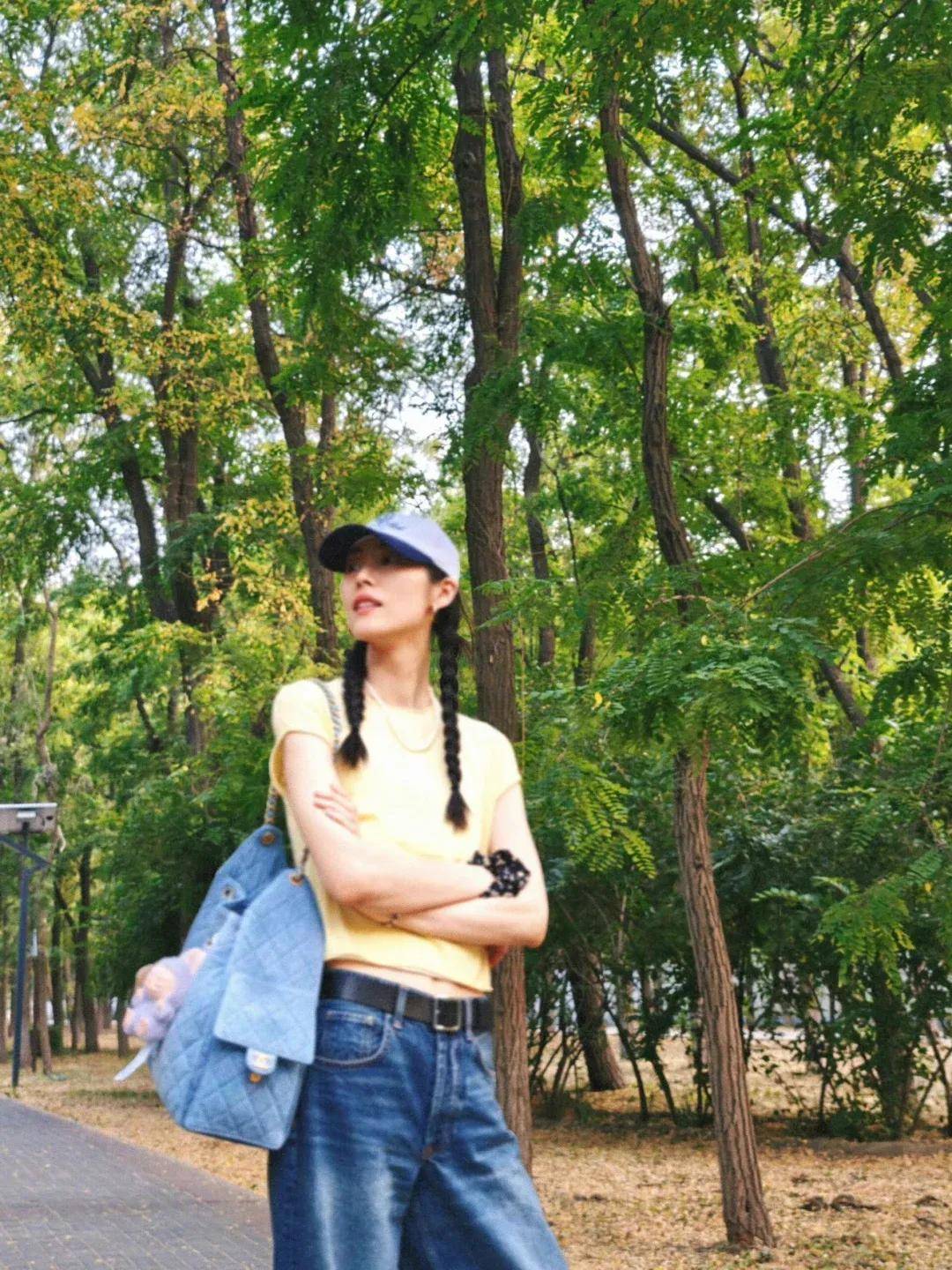 杨幂把钥匙扣扎在马尾上,瞬间实现满39减20!