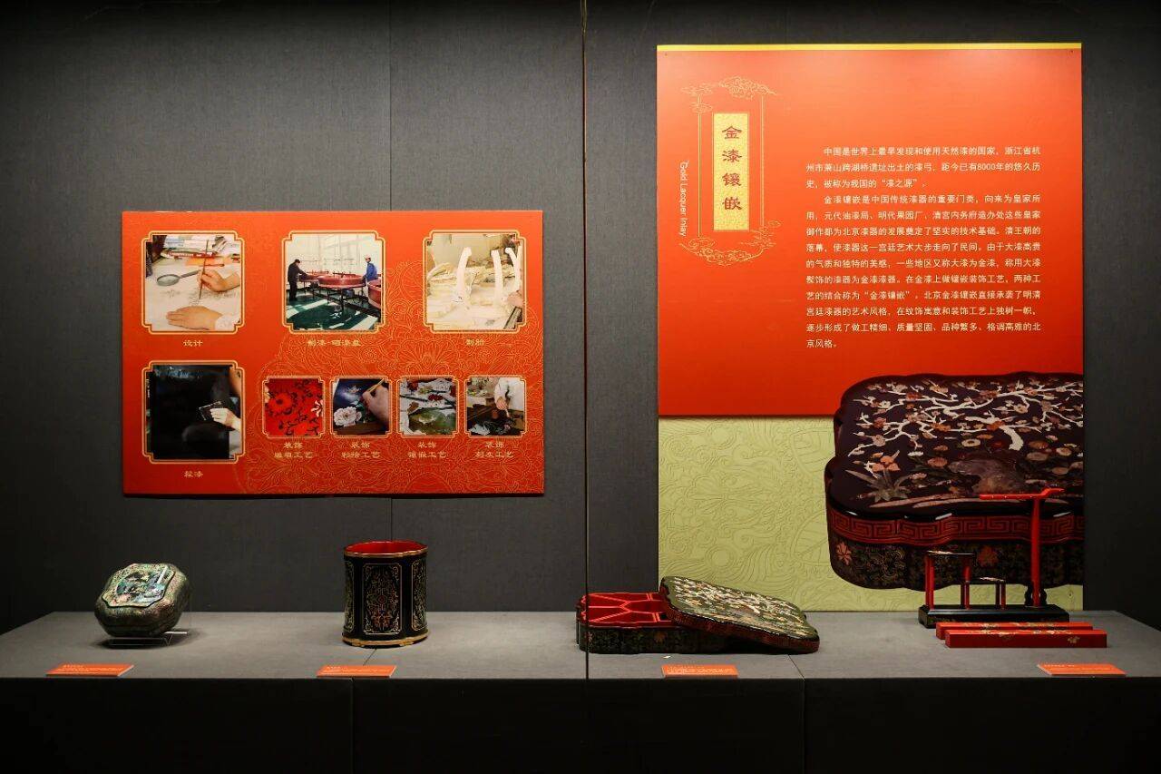 60余件金漆镶嵌珍品亮相！“华冠群芳”特展在棠美术馆开幕